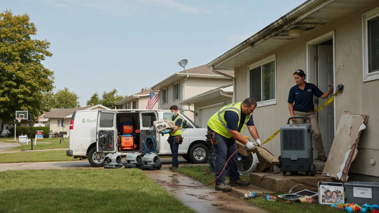 Water Damage Restoration in Thomasboro, IL near me